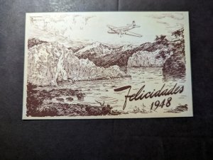 Mint 1948 Argentina Aviation Postcard Argentinian Joint Airmail Society