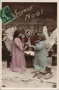CPA AK Praying Angels with Presents - Christmas ANGELS (777414)