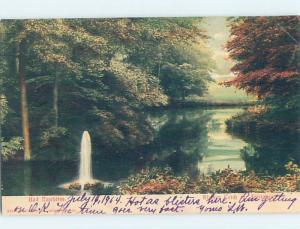 1904 postcard RIVER SCENE Bad Nauheim - Wetteraukreis - Hesse Germany F5243