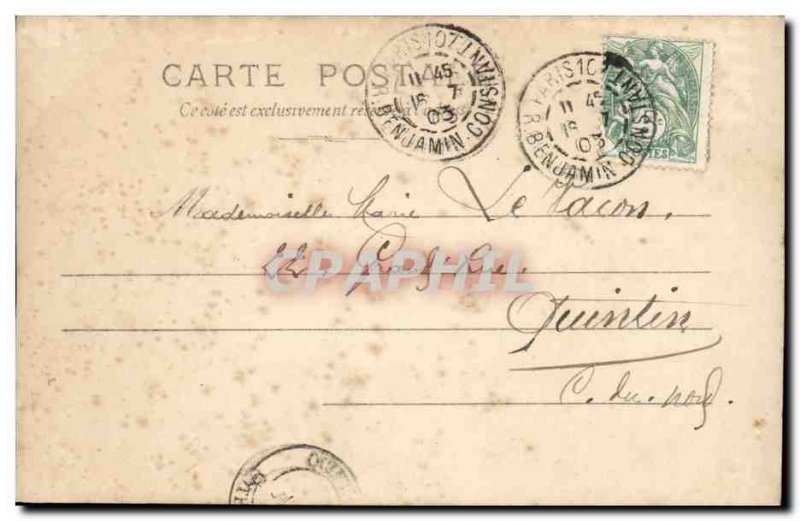 Paris - 11-1903 - July Column - Old Postcard