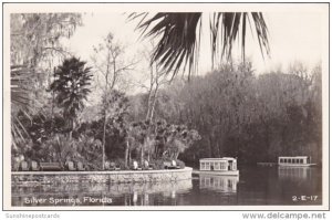 Florida Silver Springs Glass Bottom Boat Real 1949 Photo