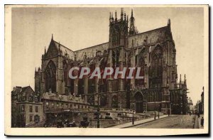 Postcard Old La Douce France Metz Moselle The Apse of the Cathedral