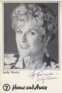 Judy Nunn Home & Away Hand Signed Rare TV Cast Card Photo