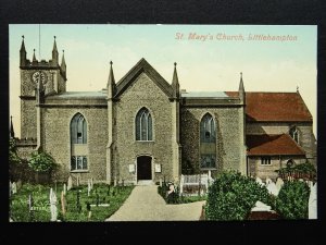 Sussex LITTLEHAMPTON St Mary's Church c1906 Postcard by Valentine