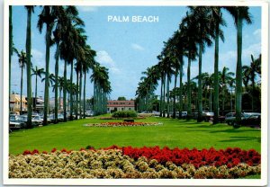 Postcard - Royal Poinciana Way in Palm Beach, Florida