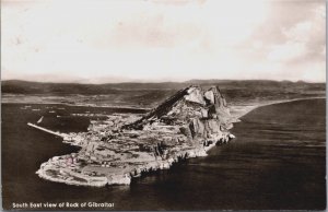 Gibraltar South East View Of Rock Of Gibraltar Vintage RPPC C102