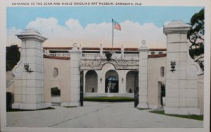 Entrance to John and Mable Ringling Art Museum Sarasota Florida