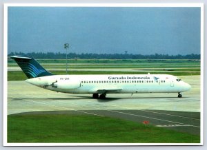 Airplane Postcard Garuda Indonesia Airlines Douglas DC-9-32 DN5