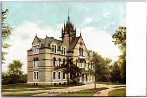 Amherst Massachusetts, Walker Hall, Amherst College Pre-1908 UDB Postcard L12