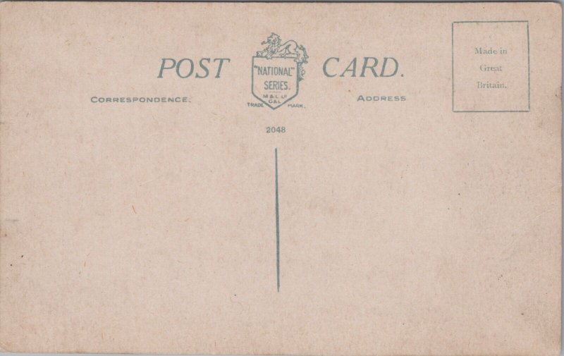 Comic Soccer Fighting Vintage Postcard B192