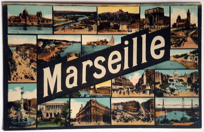 5 VINTAGE POSTCARDS OF MARSEILLE. Several Printers. UNUSED!!!