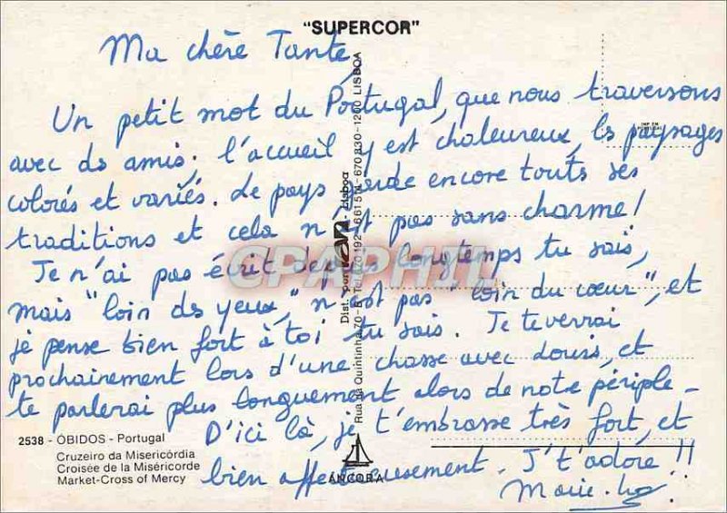 Postcard Modern Obidos Portugal Croisee of Mercy