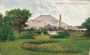 USA Conservatory Lincoln Park Chicago Vintage Postcard 07.30