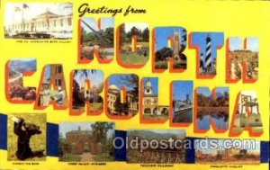 Large Letter State Greetings From North Carolina Unused close to perfect corners