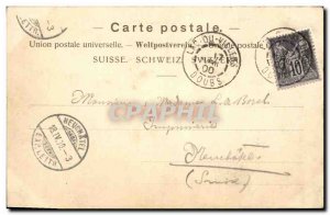 Old Postcard Switzerland Remembrance jump Doubs