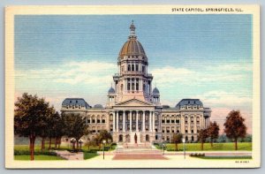 State Capitol  Springfield   Illinois   Postcard