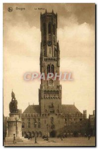 Old Postcard Bruges The Belfry