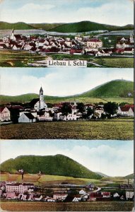 Liebau Lubawka Poland Multiview Unused Postcard E75