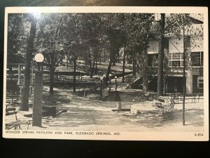 Vintage Postcard 1943 Wonder Spring Pavilion and Park Eldorado Springs Mo.