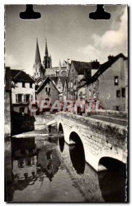 Modern Postcard Chartres Old Bridge on L & # 39
