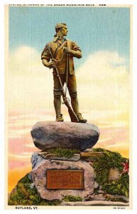 Postcard MONUMENT SCENE Rutland Vermont VT AP8713