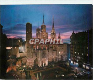 Postcard Modern Barcelona Pza Ramon Berenguer III Murallas Romanas y Capilla ...