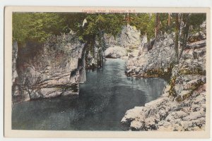 P3044, old postcard capilano river scene vancouver B.C. Canada