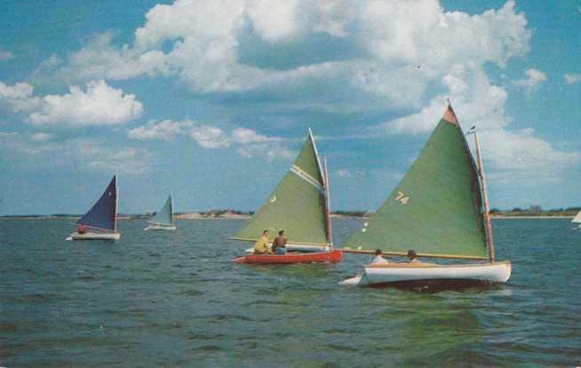 Greetings from Henderson Harbor NY, New York - Sailing - Sailboats - pm 1958