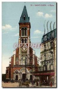 Postcard Old Saint Ouen L & # 39Eglise