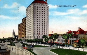 Texas Corpus Christi Upper Broadway Bluff View 1950