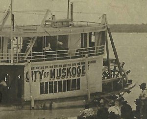 Muskogee OK RPPC '10 STEAMBOAT Bound for Oklahoma OIL FIELDS Petroleum MINERS 