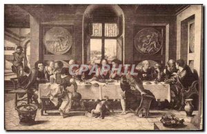 Old Postcard Brussels Museum La Cene Christ