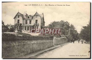 Old Postcard La Baule Ker Maurice And L & # 39Avenue The Evens