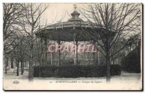 Old Postcard Aubervilliers Kiosk Square