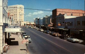 Sarasota Florida FL Street Scene Coca Cola Woodie Station Wagon Vintage Postcard