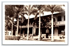 RPPC Army and Navy YMCA Building Panama City Panama US Censor Postcard W8