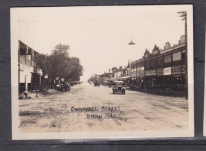 VICTORIA, SWAN HILL,CAMPBELL ST, c1920 small ppc, 8.6mm x 6.8mm,plain reverse