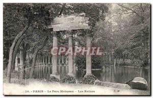 Paris Old Postcard The APRC Monceau Ruins