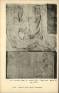 Nude Women Montauban Art c1910 Postcard