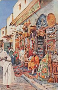 ARABISCHER BAZAR-BAZAR ARABE-ROMMLER & JONAS PUBLISHED POSTCARD