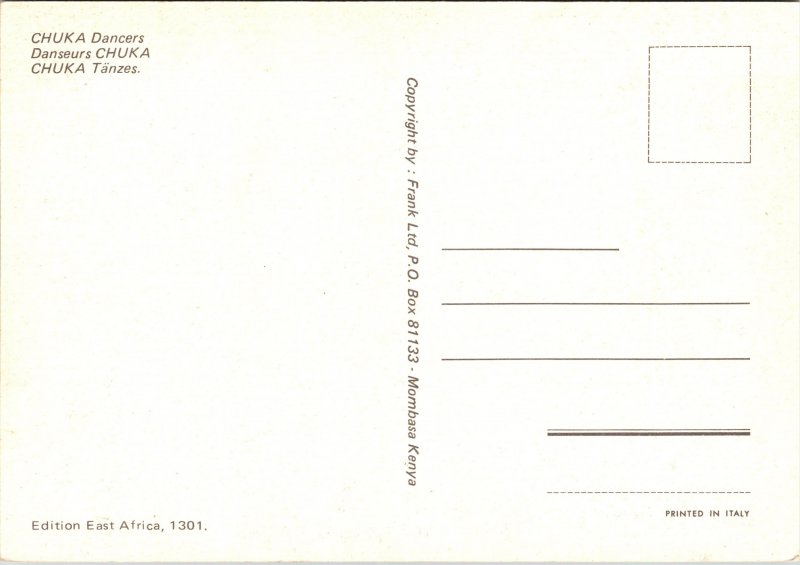 Postcard Kenya Chuka Dancers