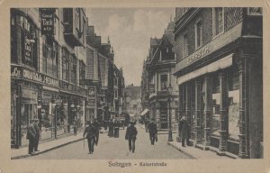 Solingen Kaiserstrasse Old German Postcard