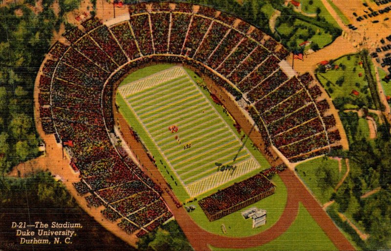 North Carolina Durham The Stadium Duke University 1953 Curteich