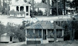 1920s Hinckley's Dream-Wood Cottages, Bar Harbor, Maine Postcard F74 