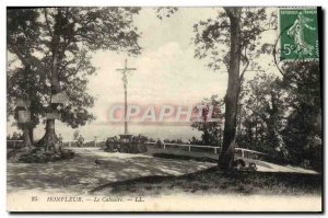 Old Postcard Honfleur Calvary