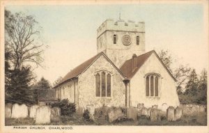 Parish Church - Charlwood St. Nicholas Church England c1910s Vintage Postcard