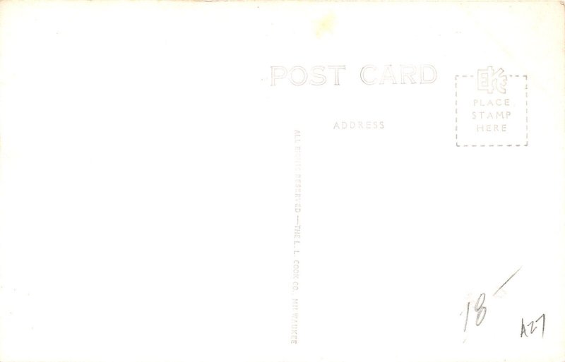 J69/ Waukegan Illinois RPPC Postcard c1940-50s Genessee St Kresge Store 47