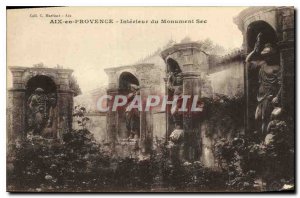 Old Postcard Aix en Provence Monument Interior Sec