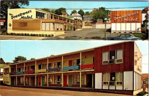 Marquette, MI Michigan  DOWNTOWNER MOTEL~Harlan Larsen  US 41 Roadside  Postcard