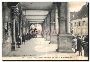 Old Postcard Gray Arcades of I Hotel de Ville Children